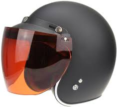 open face helmet with shield